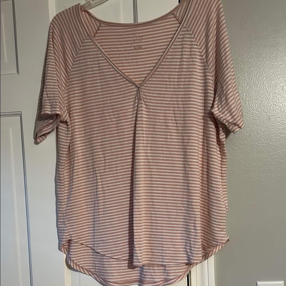 Striped Pink Women's Top